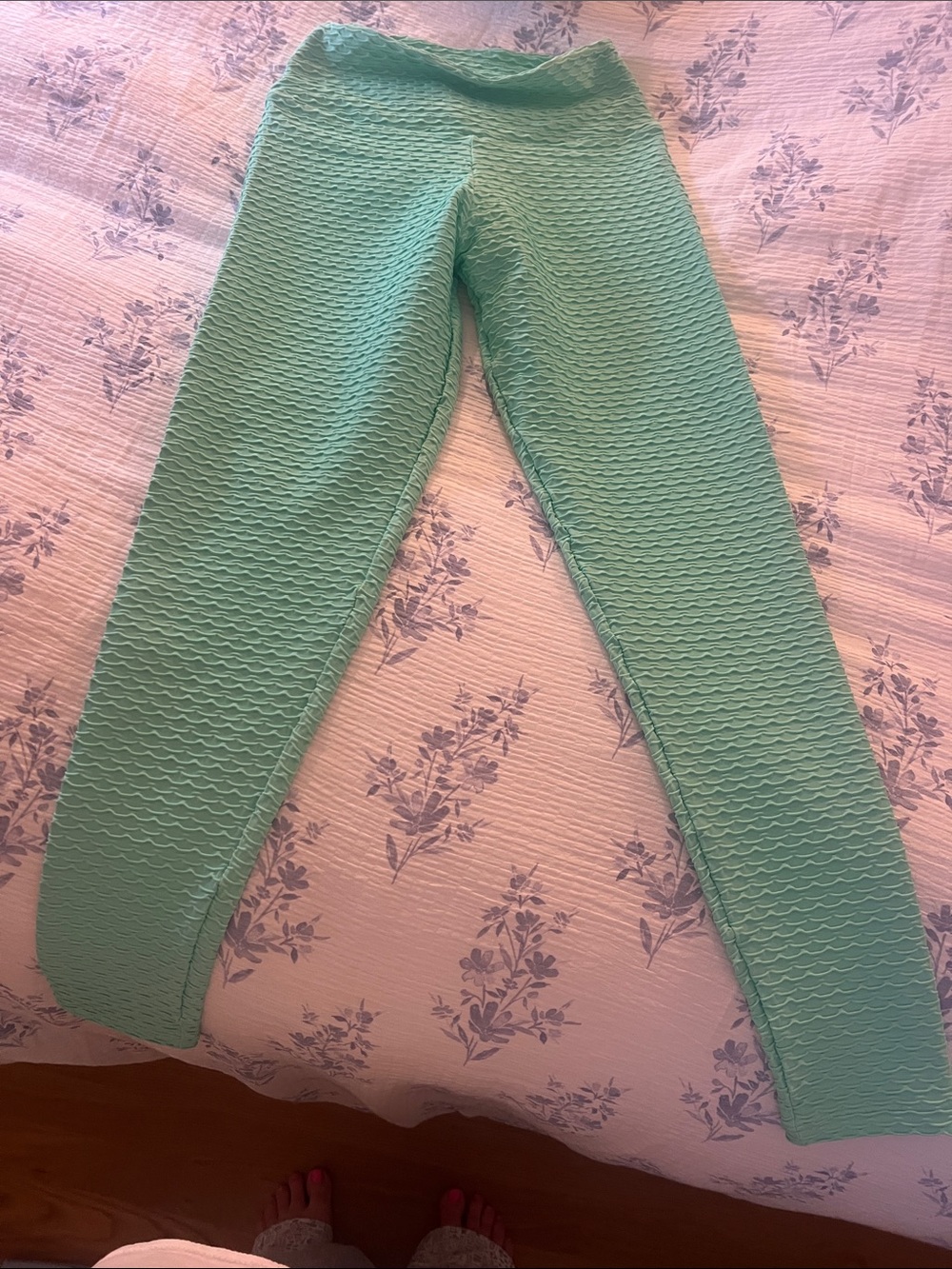 Booty by Brabants Mint Green Textured Leggings